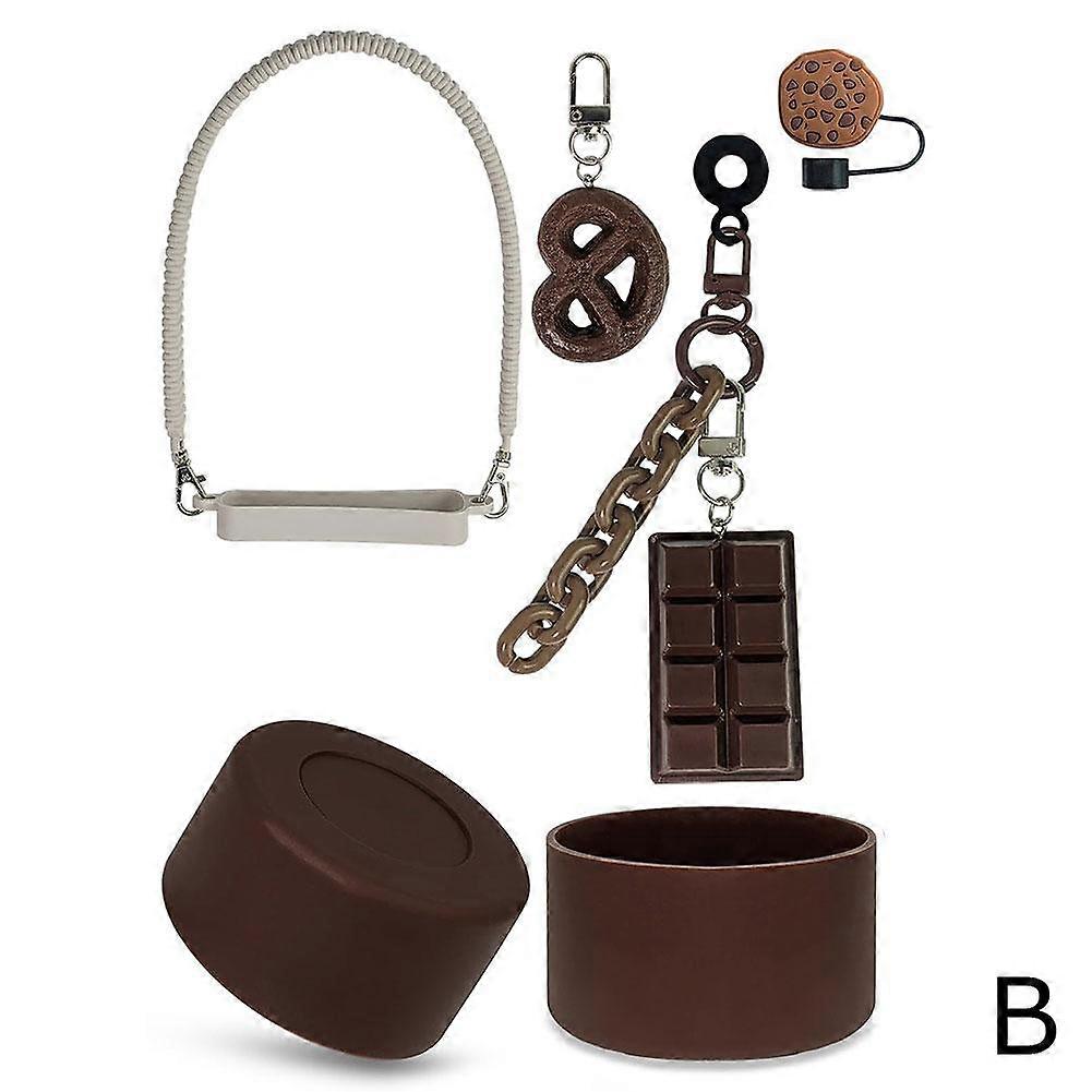 Accessories Set for Cups Straw Covers Bottle Handle Cute Stand Silicone Boot