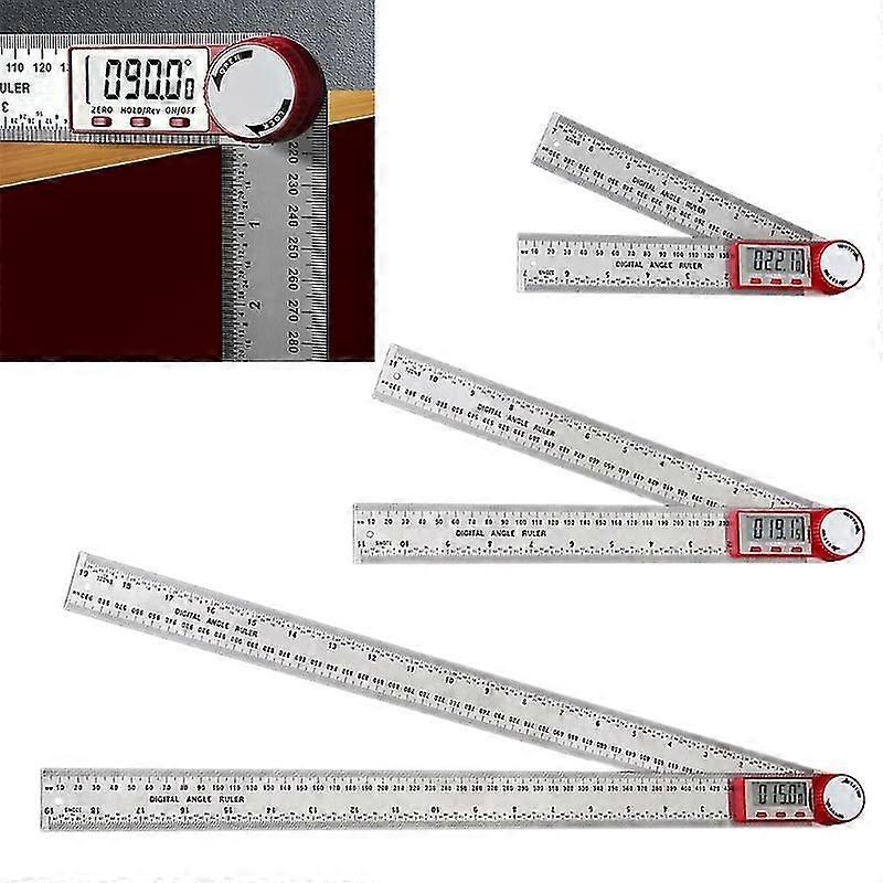 Stainless Steel Digital Angle Meter Ruler Metric Inch Protractor Angle ...
