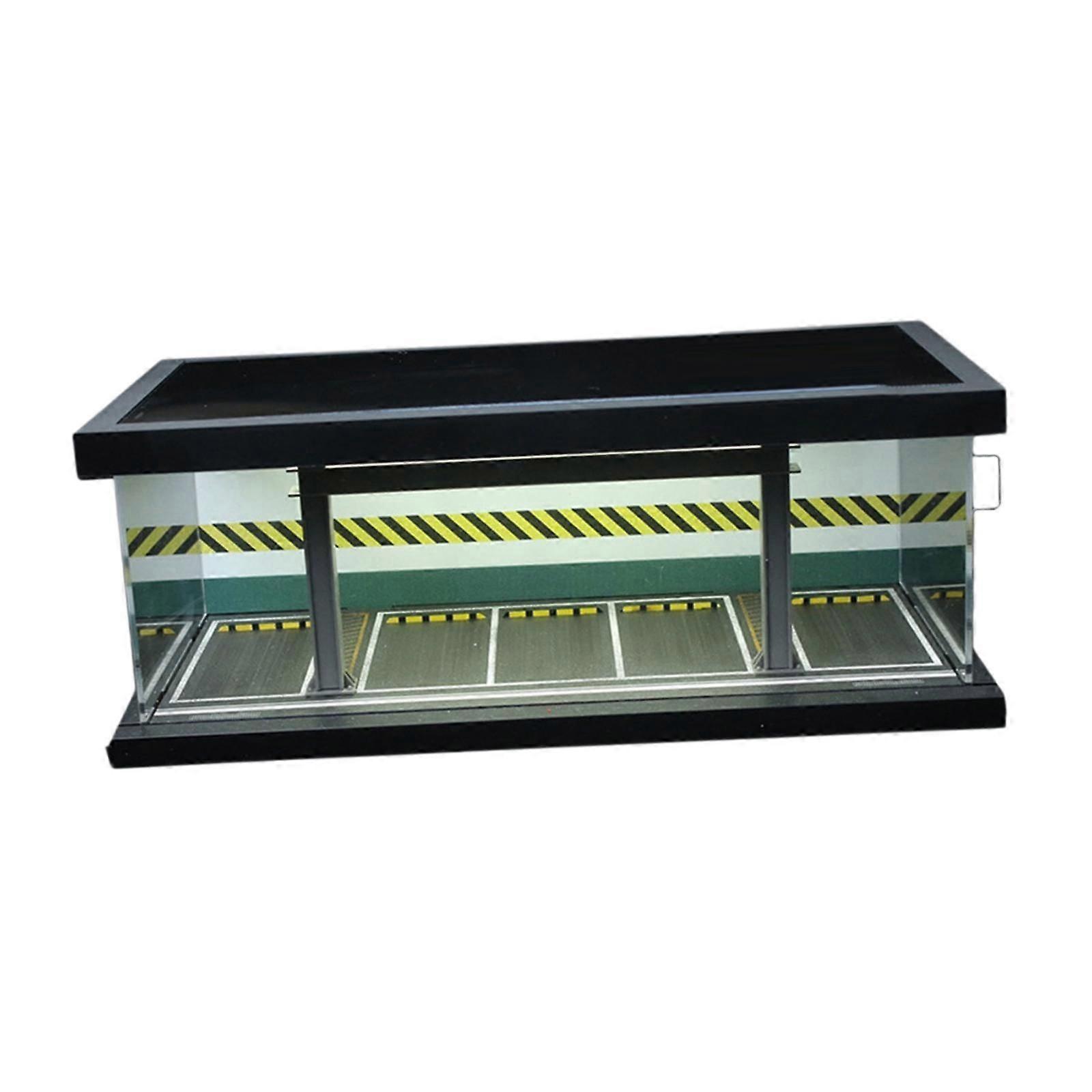 1/64 Parking Lot Display Case Ornaments Layout 1/64 Car Parking Display Case A
