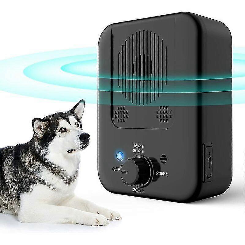 Anti Barking Device for Dogs, 3 Adjustable Frequency Ultrasonic Anti Barking Devices with Whistle, 33 Feet Rechargeable Anti Barking Device for Small