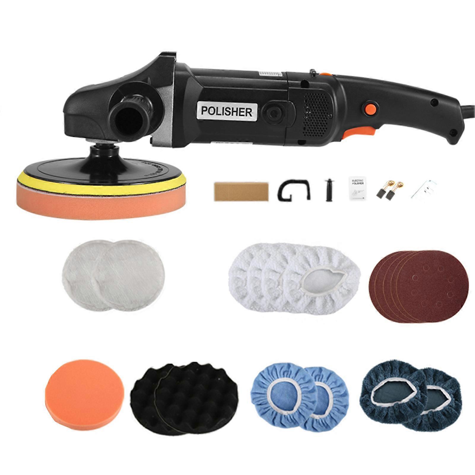 Buffer Polisher 1400W Buffer Polisher Waxer 8 Variable Speed 600-3600 RPM Abnehmbarer Griff für Autoboot Schleifen Polieren Wachsen
