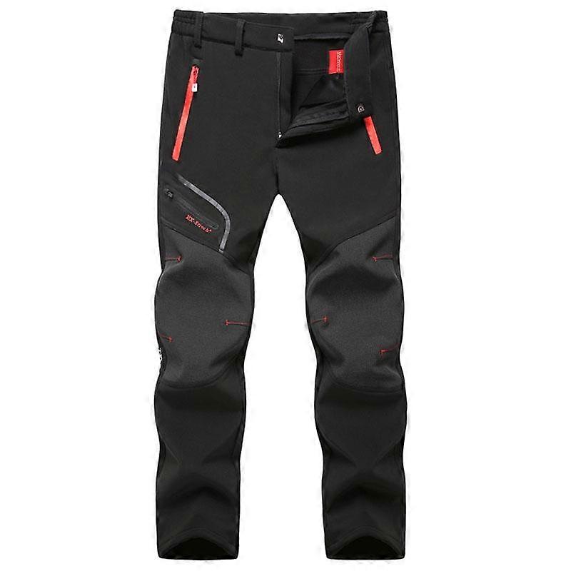 Men Oversized Plus size Winter Softshell Fleece Outdoor Pants Trekking Fish Camp Climb Hiking Ski Warm Travel Trousers