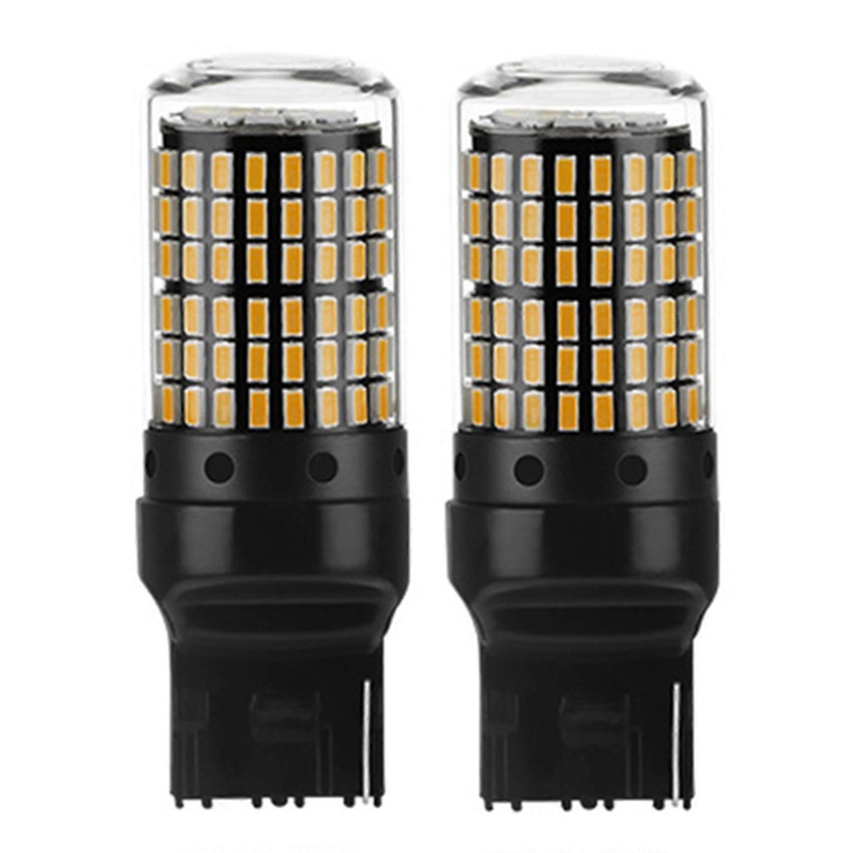 2Pcs Car LED Bulbs, 3157 P27-7W T25 LED P27W Canbus Lamp No Error
