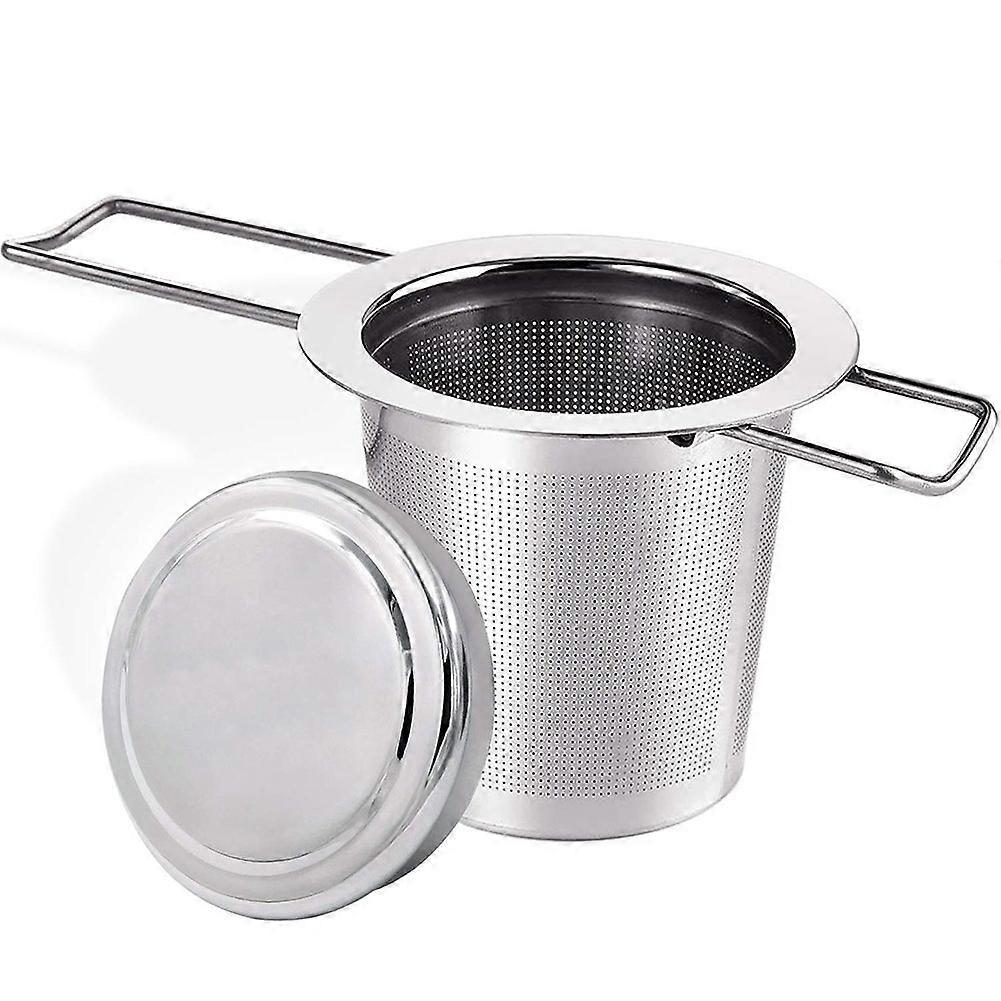 Stainless Steel Tea Filter Infuser with Lid and Handle