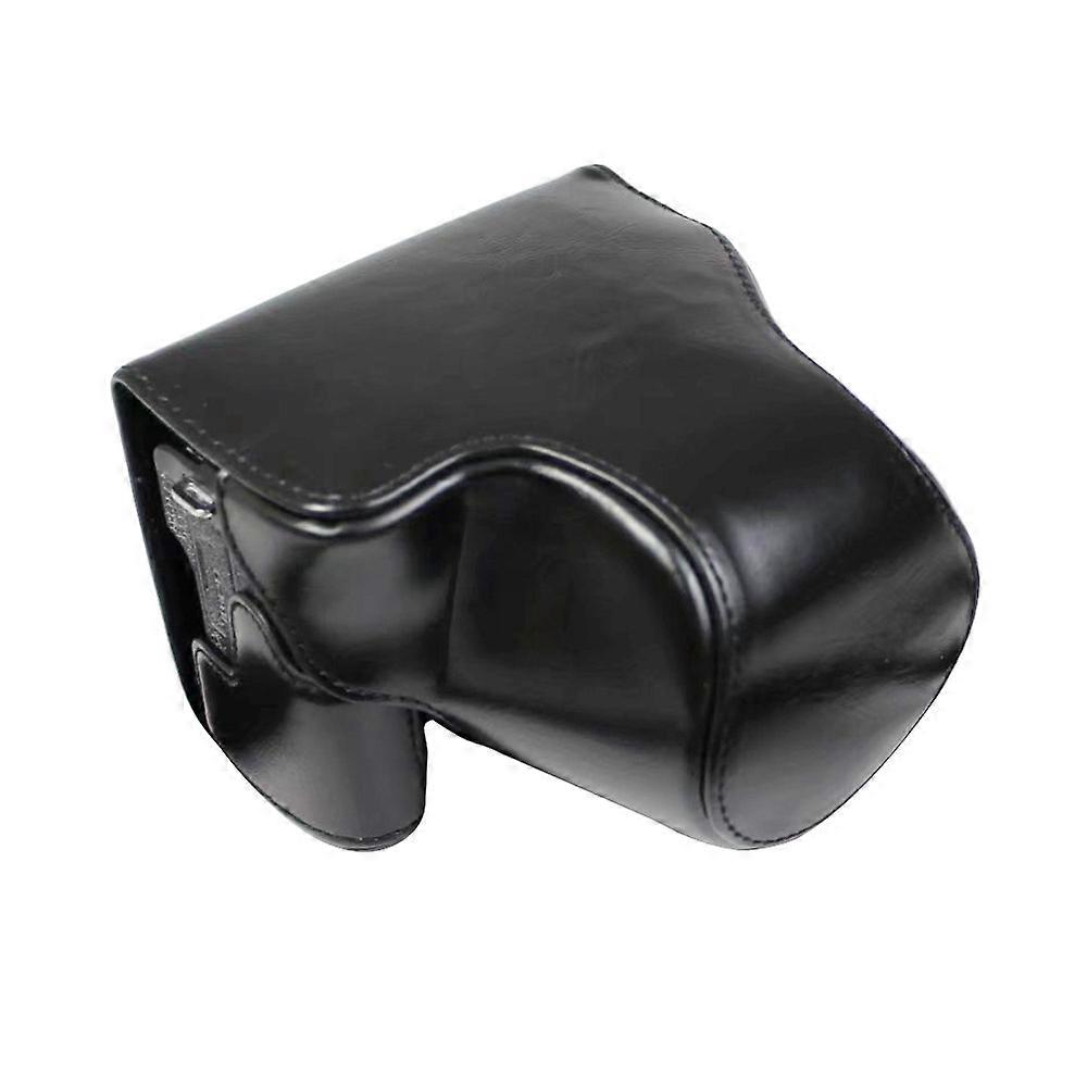 Full Body Camera PU Leather Case Bag with Strap for Canon EOS M6 Mark II