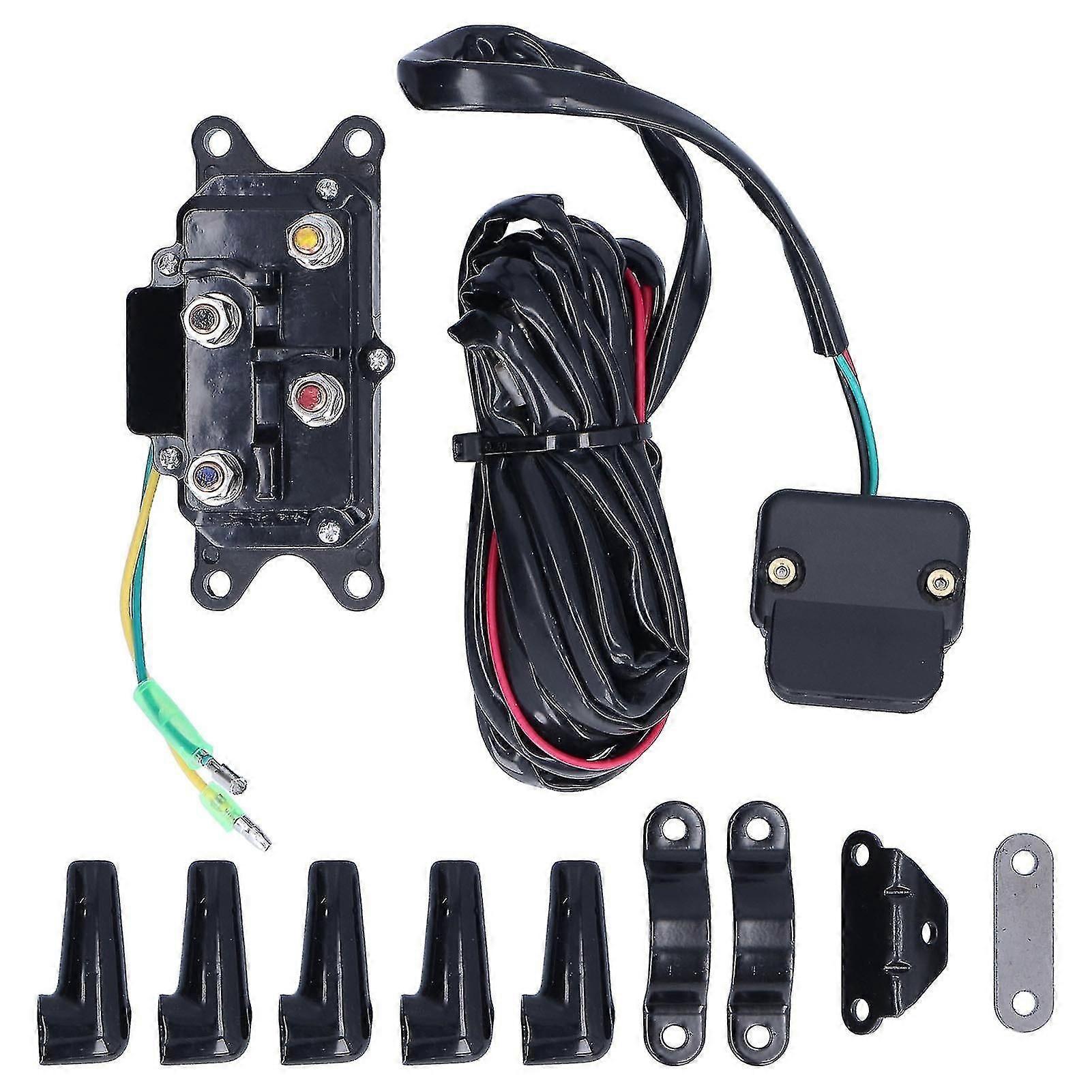 12v 250a Winch Solenoid Relay Contactor Switch Mounting Brackets Kit For Atv Utv