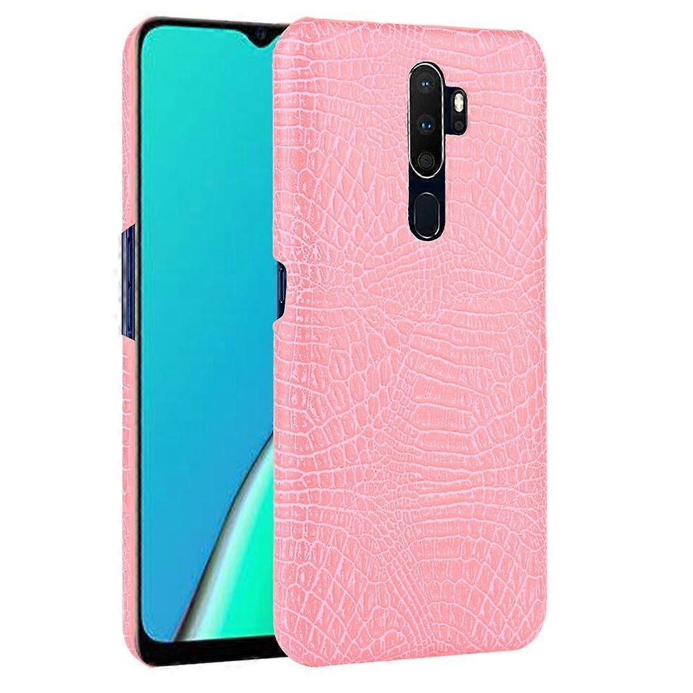 For OPPO A9 2020 / A5 2020 / A11X Shockproof Crocodile Texture PC + PU Case
