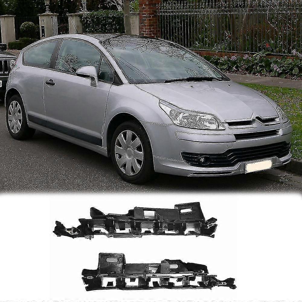 Compatible 2pcs Front Bumper Left Right Side Bracket Mount Support Holder compatible C4 2005-2010Unbranded_way