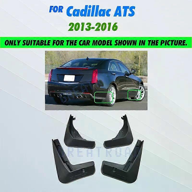 unique 4pcs / Set car Front Rear Mud Flaps Splash Guard Fender Mudguards FOR Cadillac ATS 2013 2014 2015 2016 mud flap