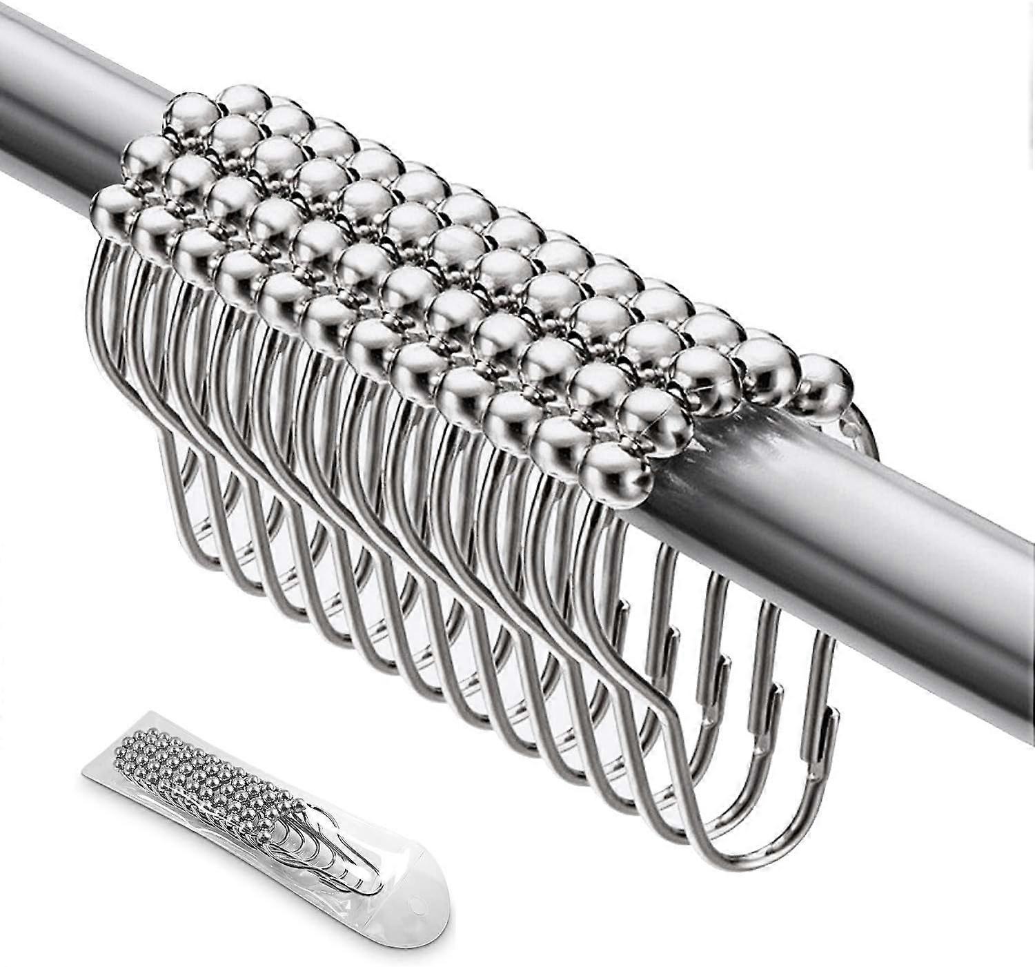 Elegant Rustproof Shower Curtain Hooks