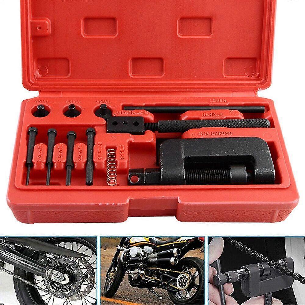 Motorcycle Bike Chain Breaker Splitter Link Riveter Universal Set Riveting Tool No.09157