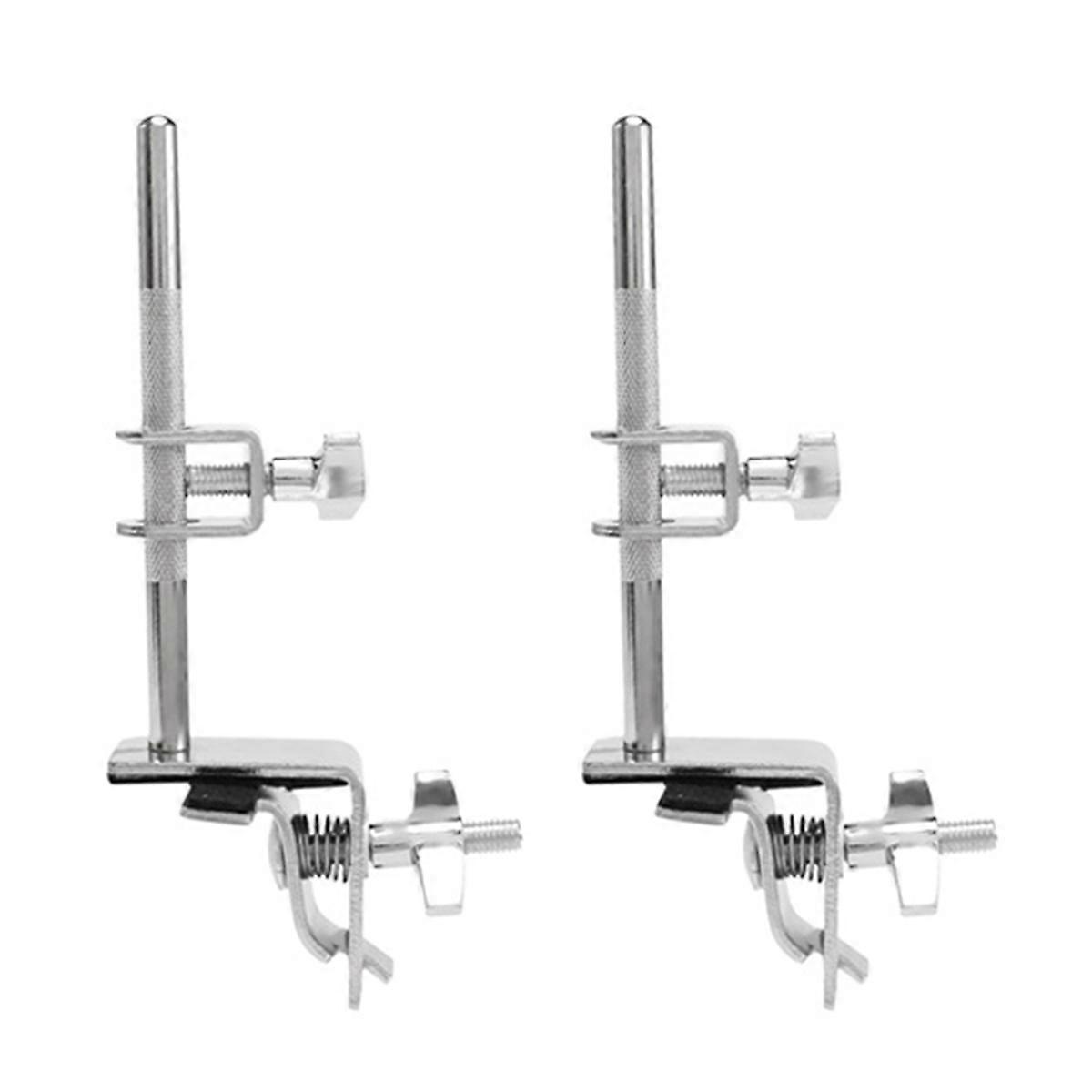 2X Drum Cowbell Clip Cowbell Holder Cowbell Mount Stand Cowbell Extension Clip Hardware Percussion
