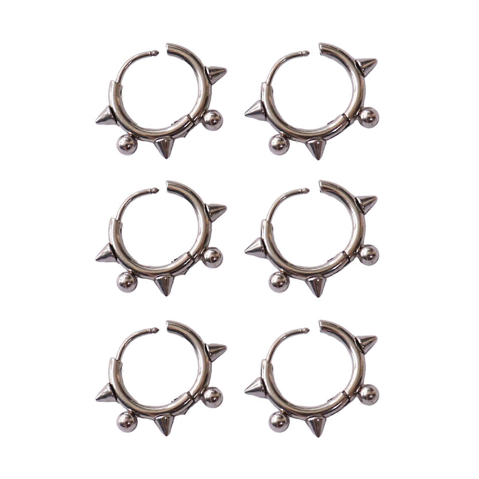 Unique Rivet Ear Accessory Fashion Rivet Earrings Stainless Steel Unisex Ear Accessory for Fashion Lovers