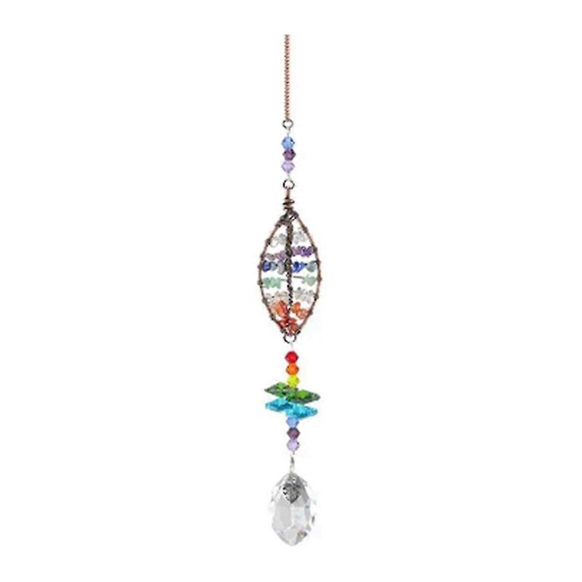 Sun Catcher -riipus, sydän ja lehti Design koristeiden ripustamiseen koteihin ja puutarhoihin A jn