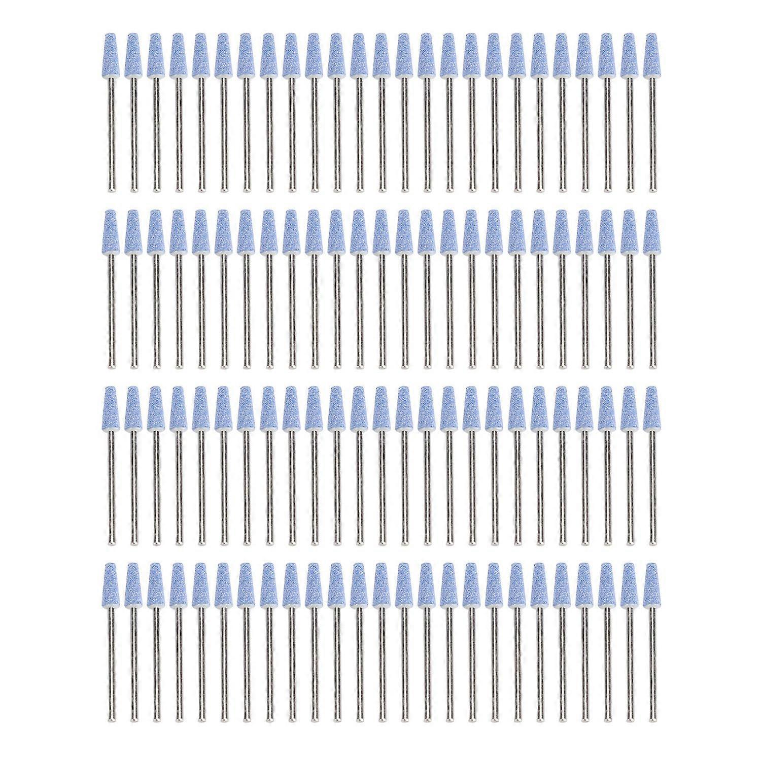 100pcs Nail Drill Bits Quartz Nail Polishing Heads Professional Portable Nail File Bits for Individu