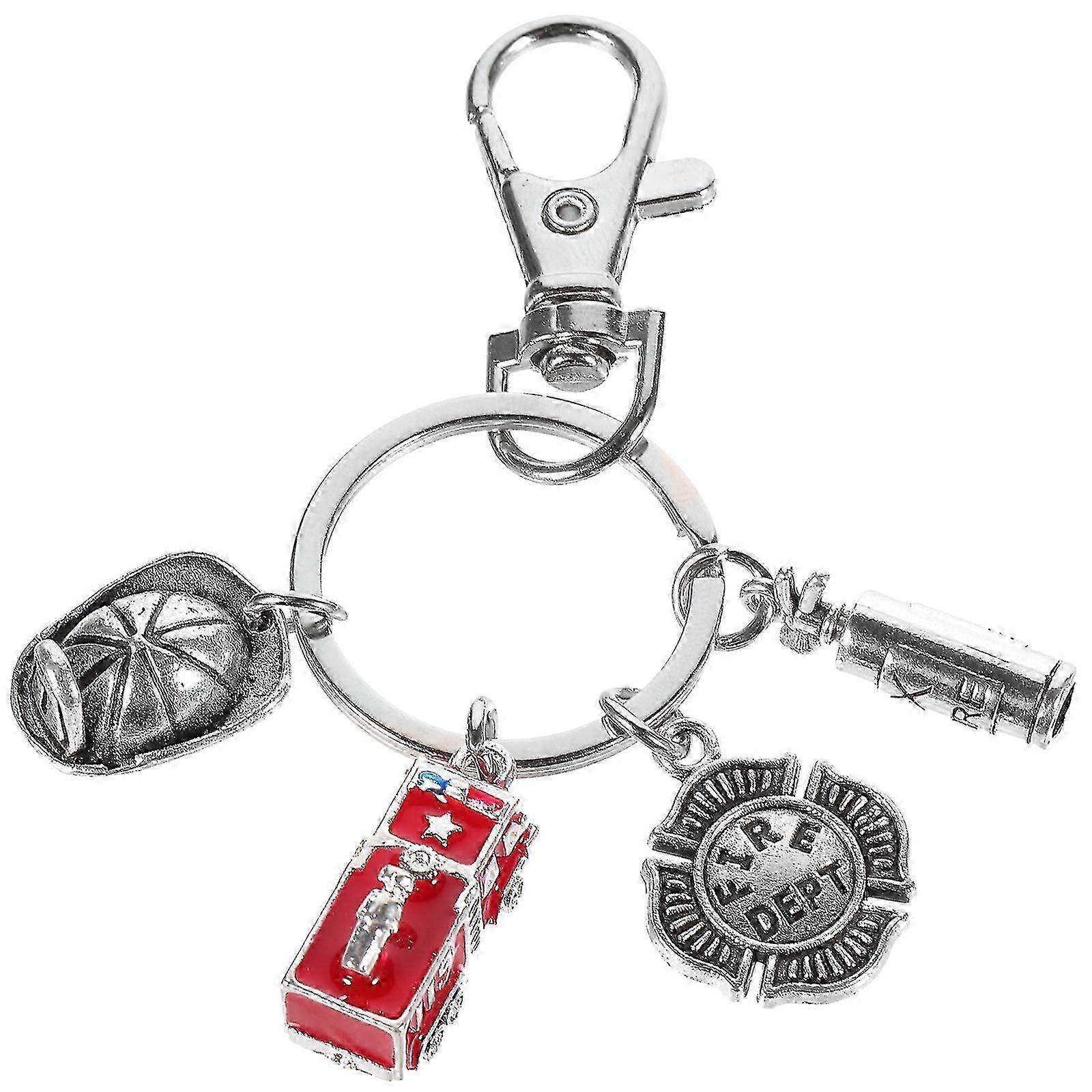 Fire Keychain Backpack Hanging Key Ring Fire Extinguisher Key Chain Bag Keychain Z