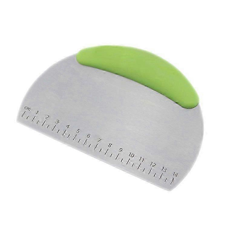 Stainless steel noodle cutter with scale flour dough scraper cream candy noodle cutter baking tool single-sided cutting spot