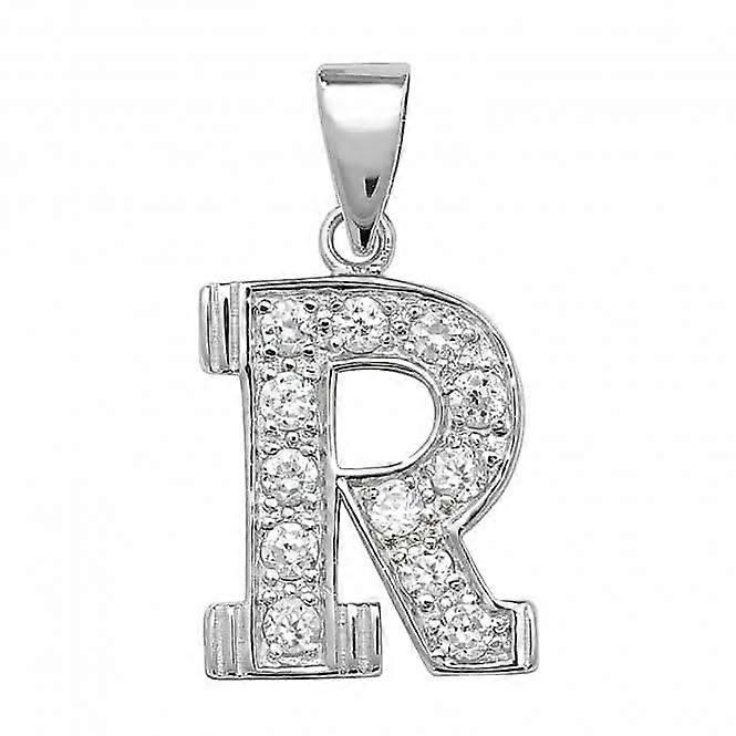 Acotis Silver Pendant Zirconia Initial G6125/R