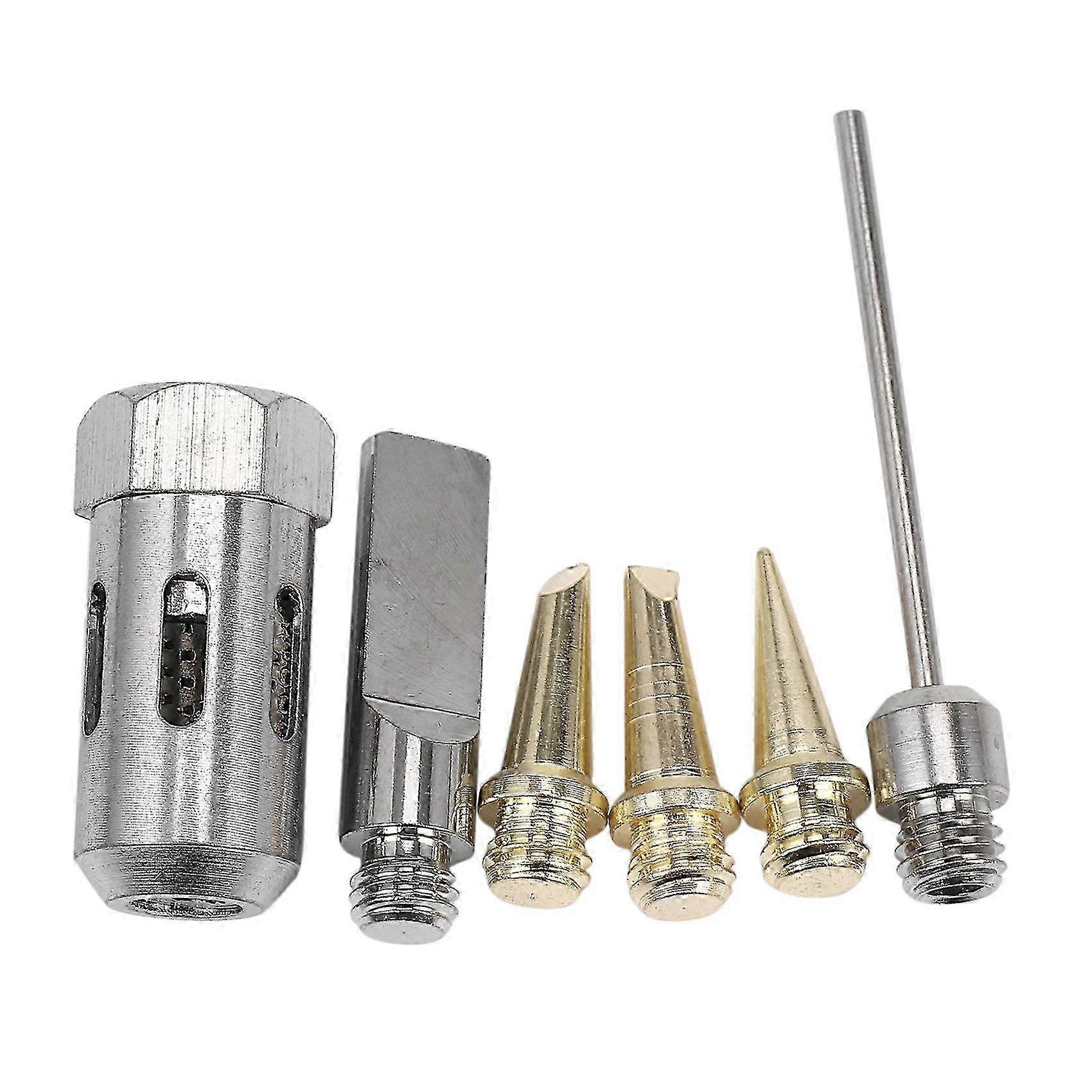 6 Pcs Butane Gas Soldering Tips & Nozzle for Mt-100 & Ht-1937