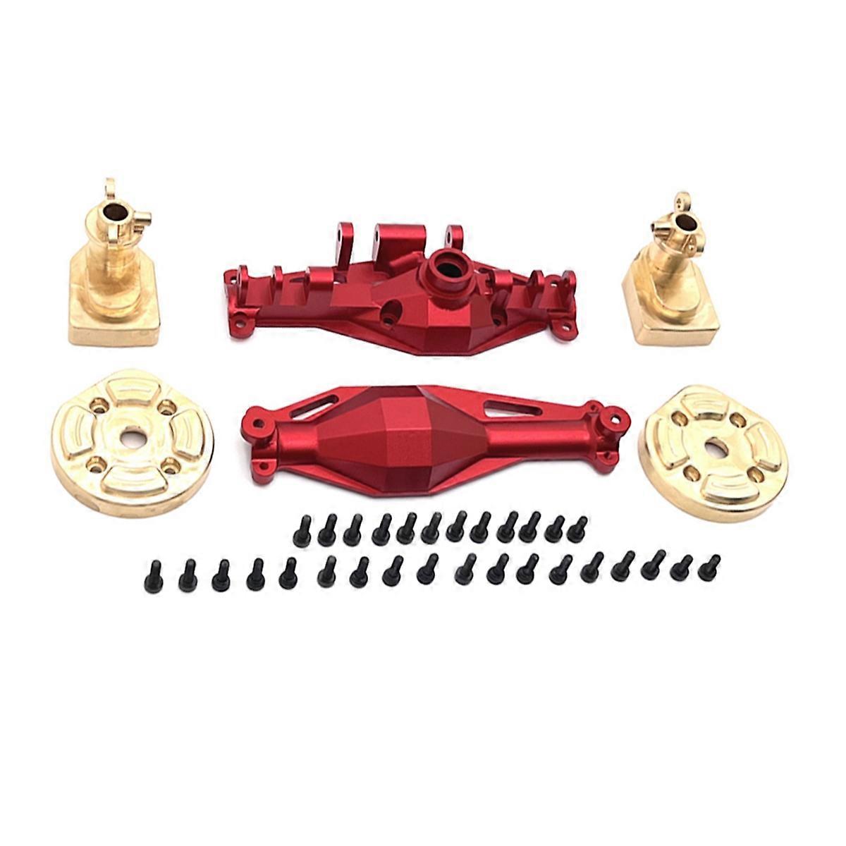 RC Car Rear Housing Door Axle Cover Kit for Accessories Red