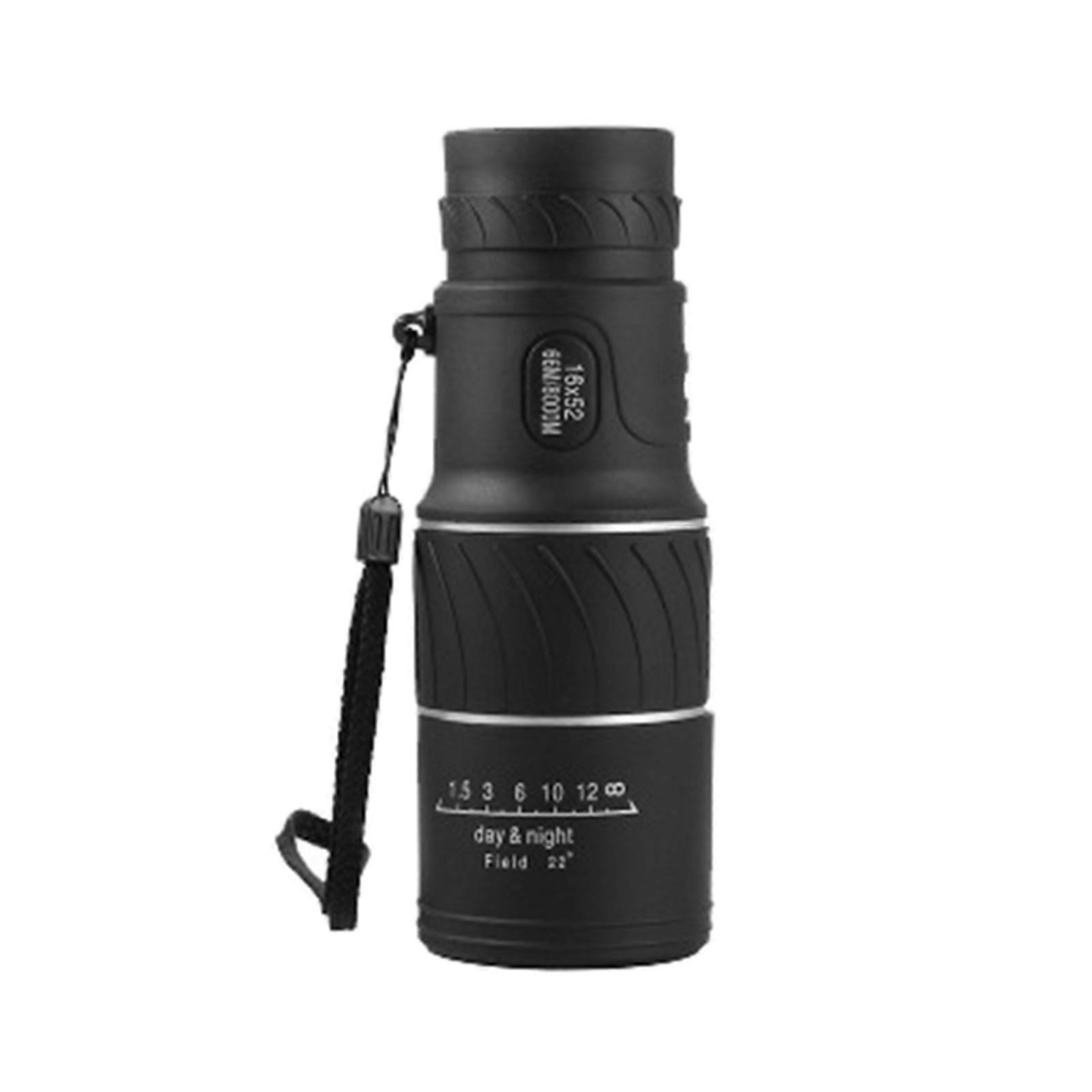 Telescope 16x52 Monocular Dual Optics Telescope, Day &amp; Low Night Vision- [Upgrade] Monocular Reusable