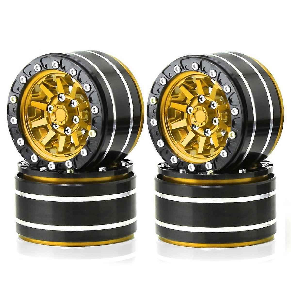 Metal 1.9Inch Beadlock Wheel Rim Outer Diameter 55mm,Gold