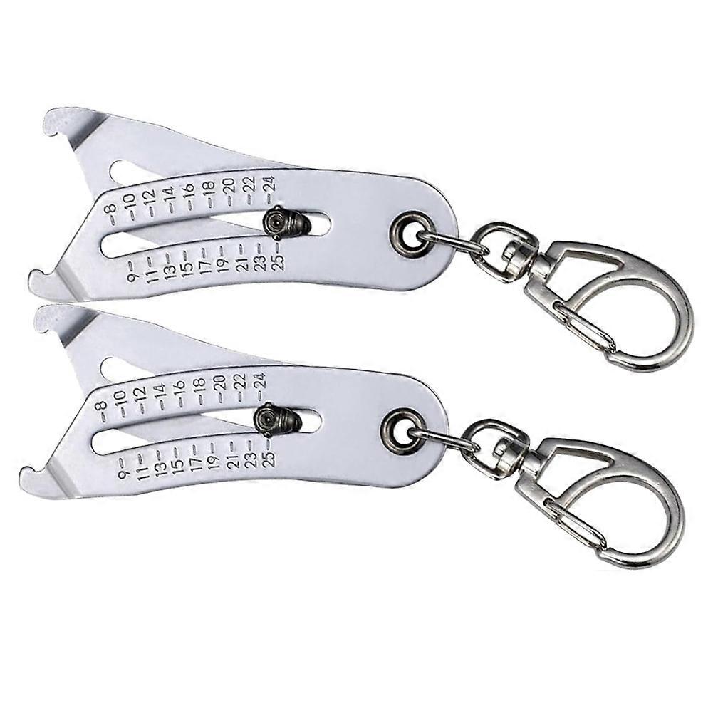 Portable Precise Thread Size Checker Keychain