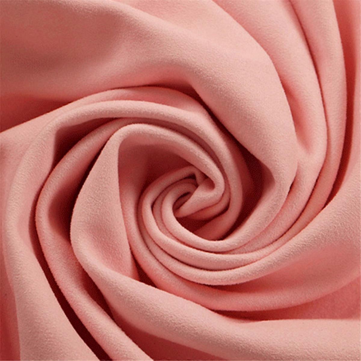 Travel Yoga Mat, Foldable Anti Slip Sports Suede Mat, Pink