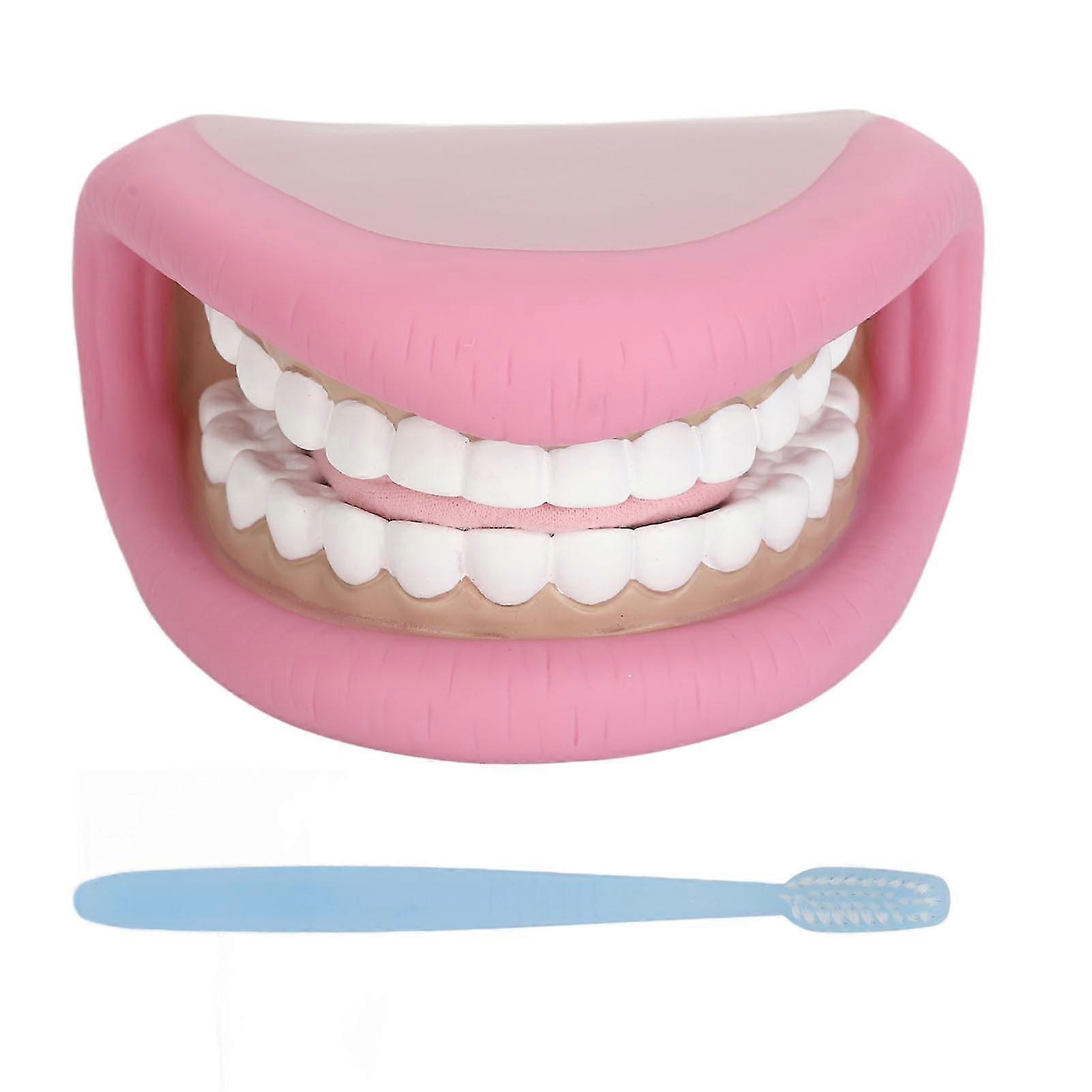Kids Mouth Hand Puppet 28 Teeth Tongue Mouth Puppet with Toothbrush for Speech Improvement