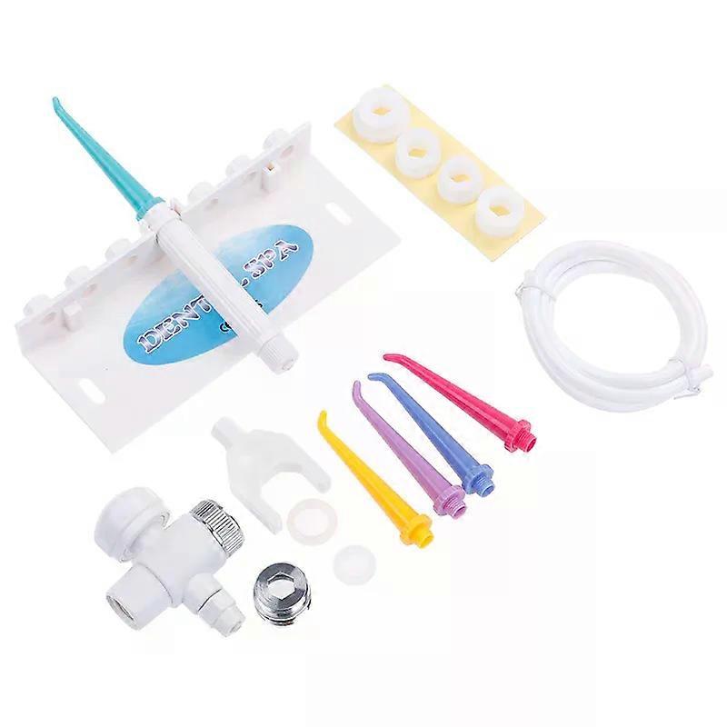 1Set ABS Dentaire SPA Jet d’eau Flosser Irrigateur oral Brosse à dents Installation facile à faire soi-même Kit de cure-dents mobile Nettoyeur