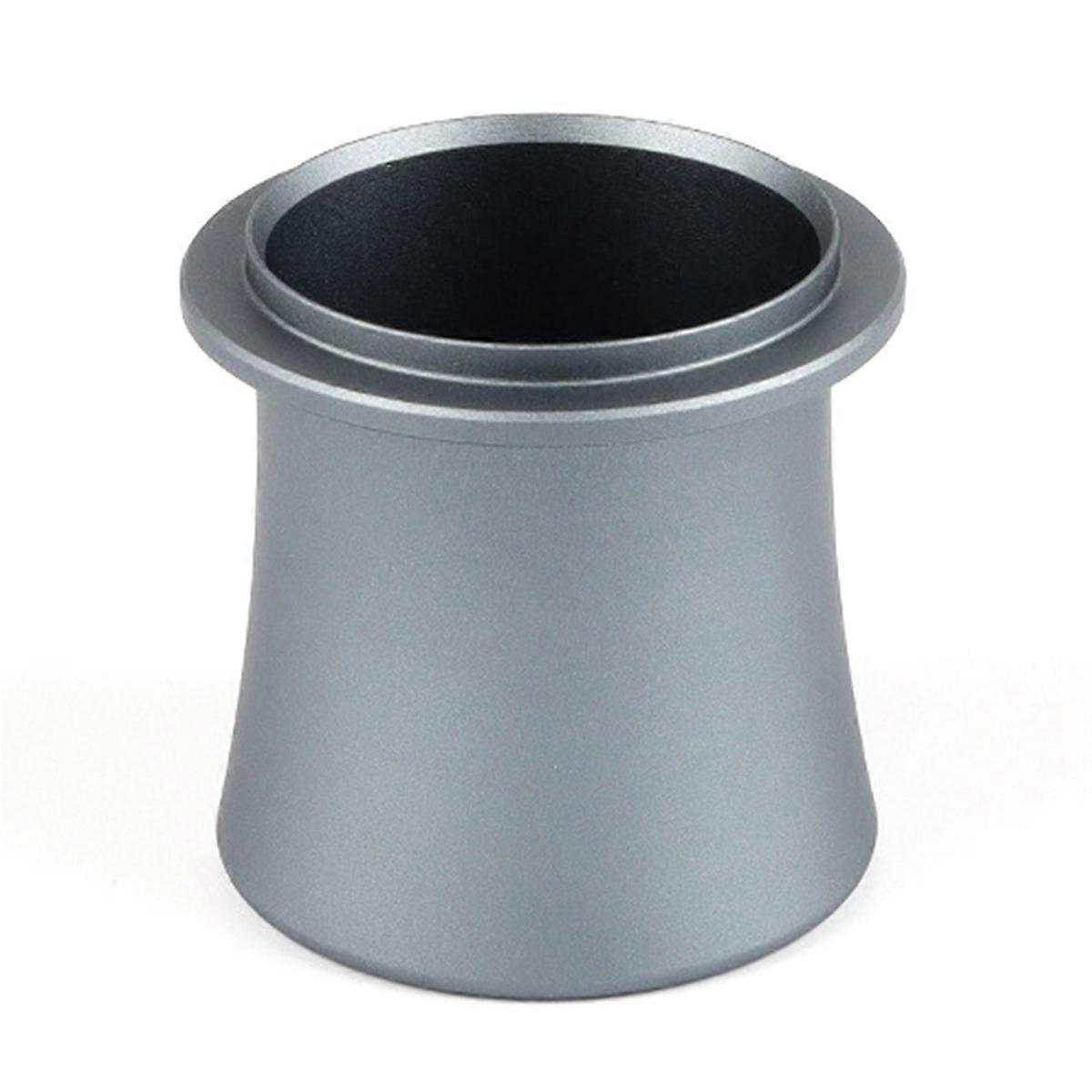 Italian coffee machine metal thickened powder cup silver gray