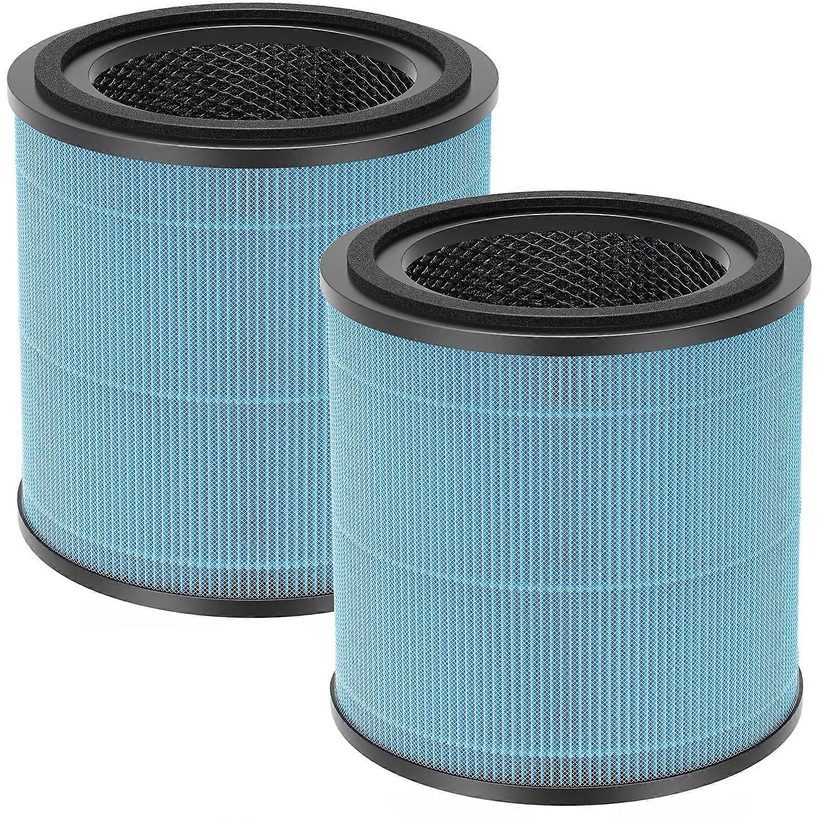 2 Pack High-Efficiency Replacement Filters for Air Purifier with Activated Carbon Filter