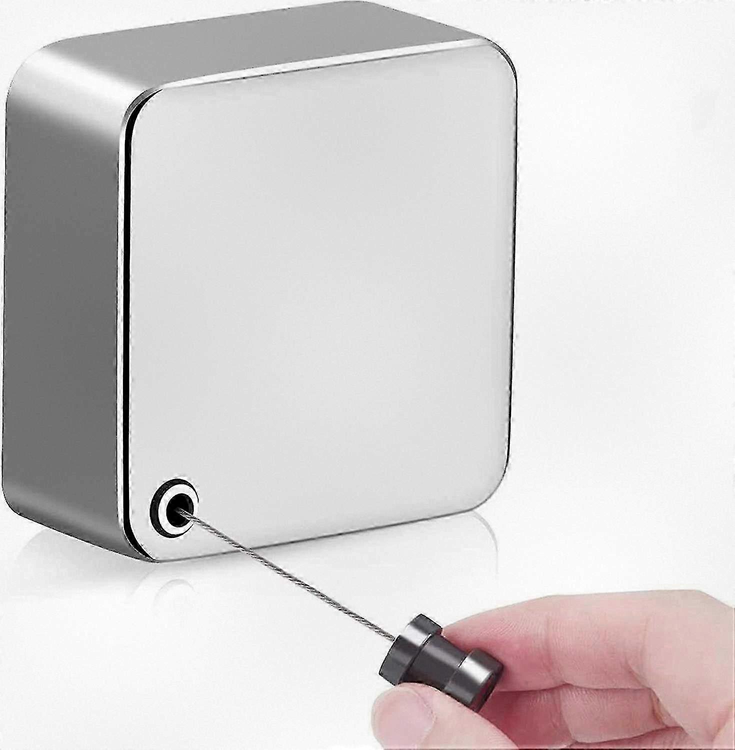 12ft Adjustable Stainless Steel Clothesline - No Drill Wall Mount Stretchable Drying Rack