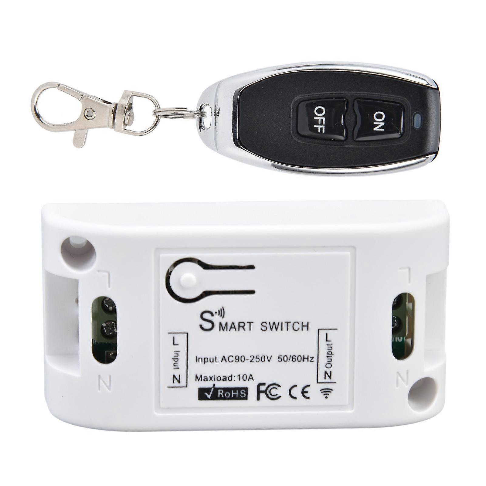 RF 433Mhz Smart Switch WiFi Network Phone Remote Control Timer Switch Controller AC90‑250V