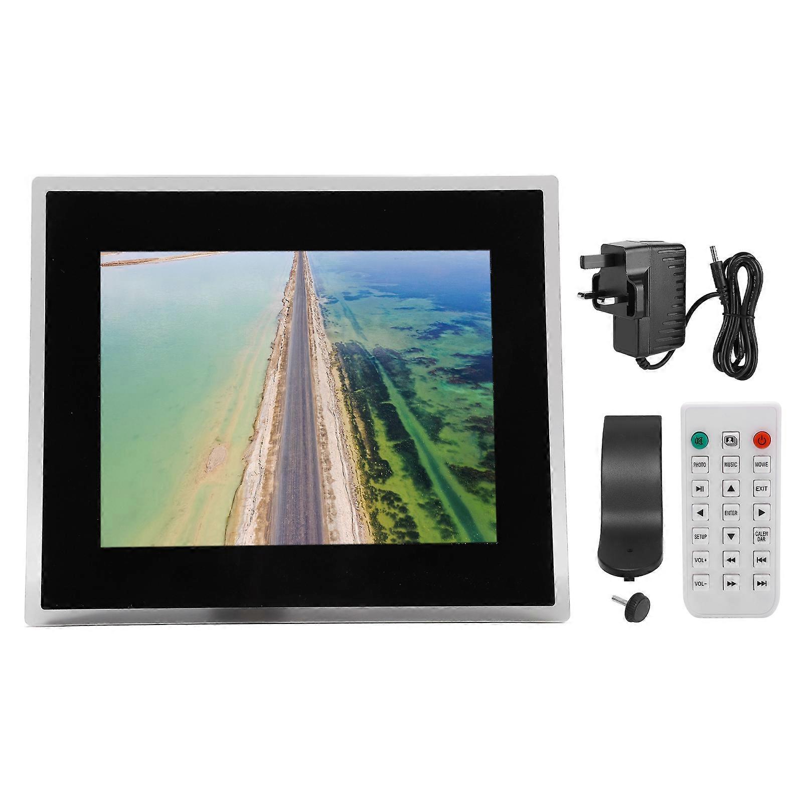 14" Wall Mounted Acrylic Digital Frame - LED, Slideshow, Music, Plug & Play, UK Plug