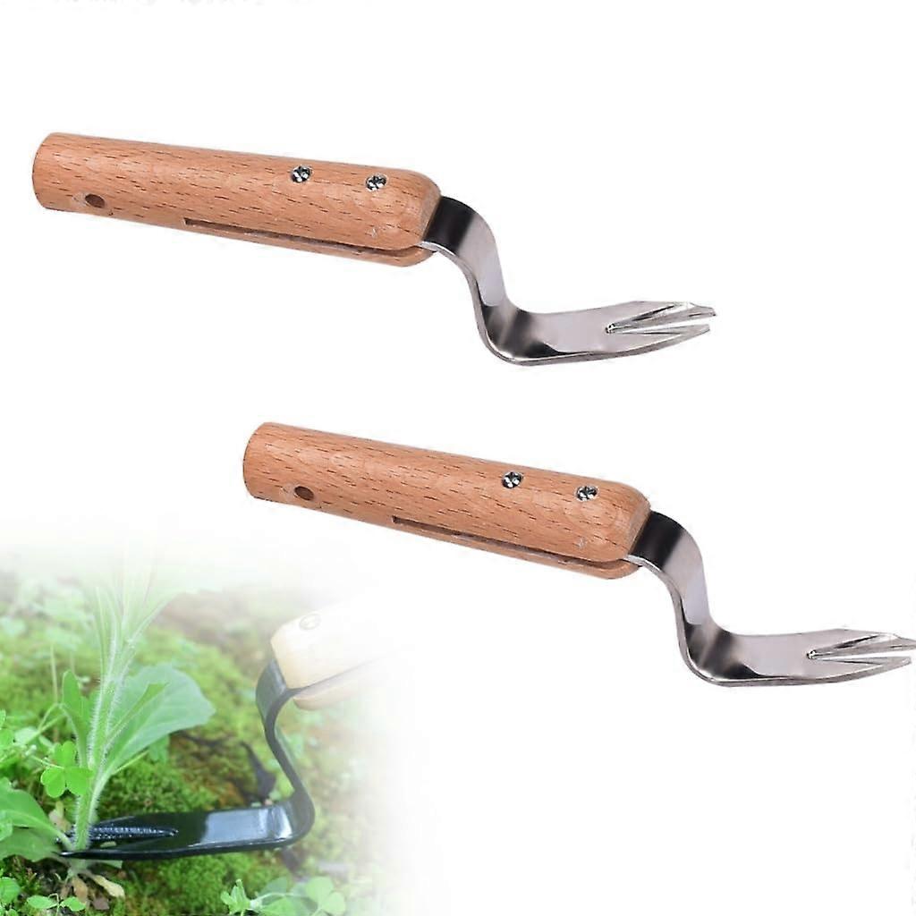 Weeding Root Lifter Tool Set, 2025 Manual Garden Weeder Puller, Durable Black Shovel for Root Removal and Plant Transplanting (2pcs A2)