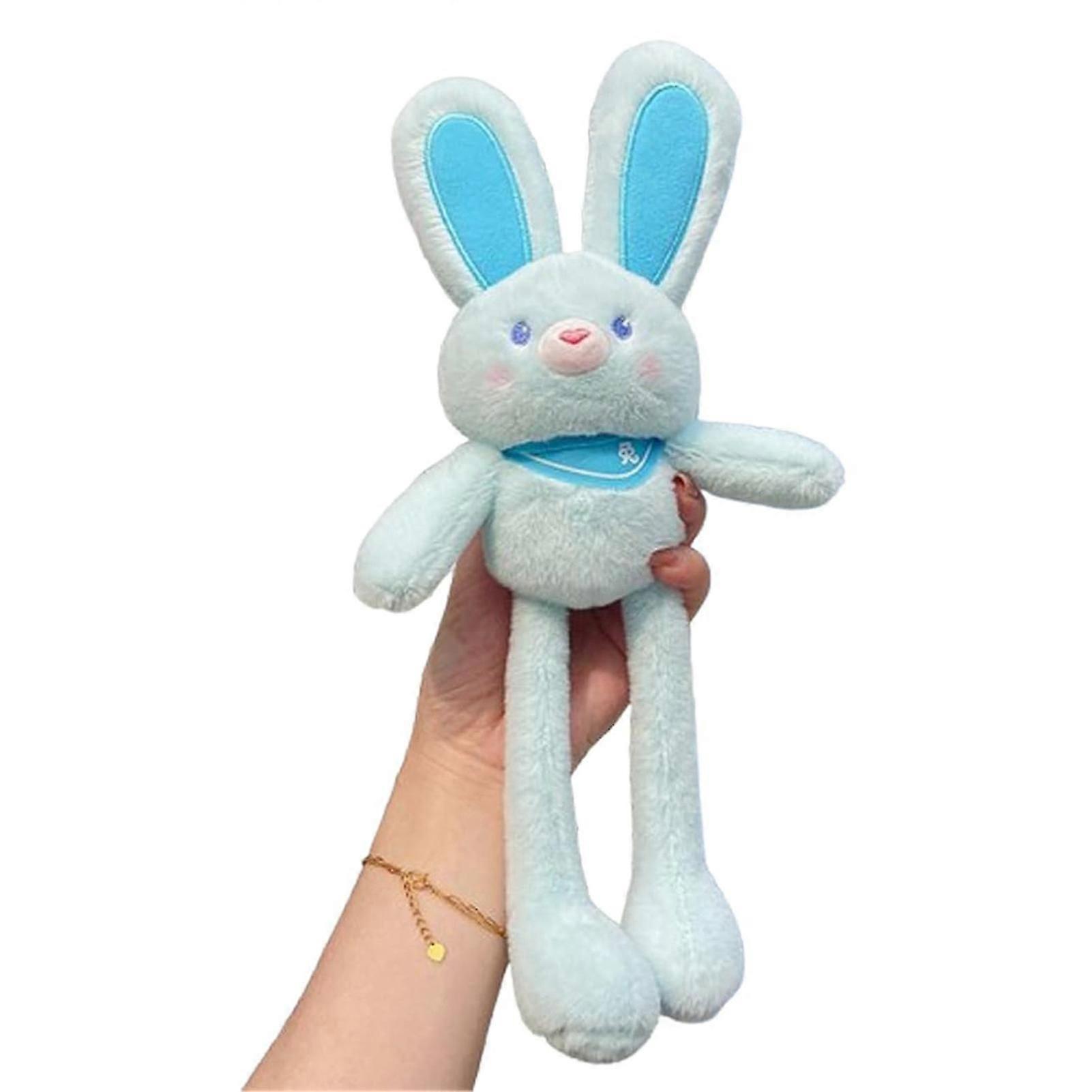 Plush Bunny Rabbits with Pulling Ears Stress Relief Rabbits Toy Holiday Present