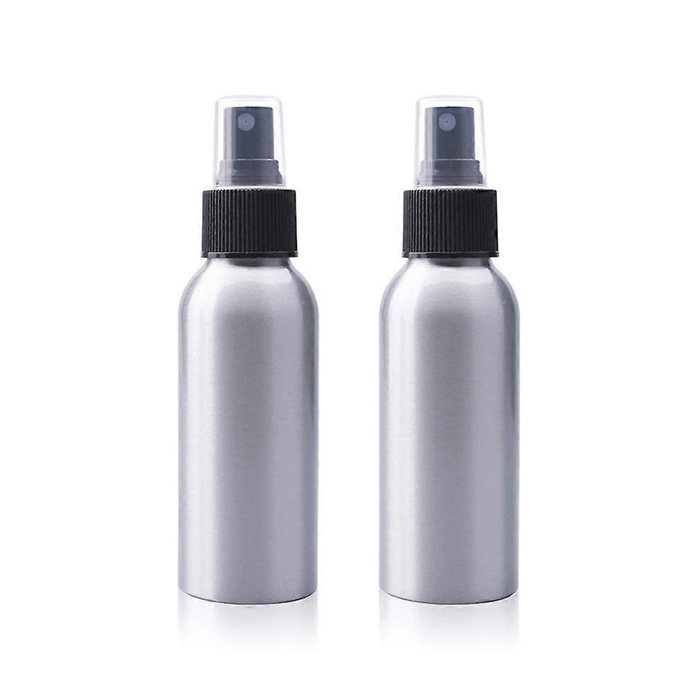 Constore 120ml 4oz Aluminum Fine Fog Atomizer Bottles for Perfume and Essential Oils, Durable Metal Design