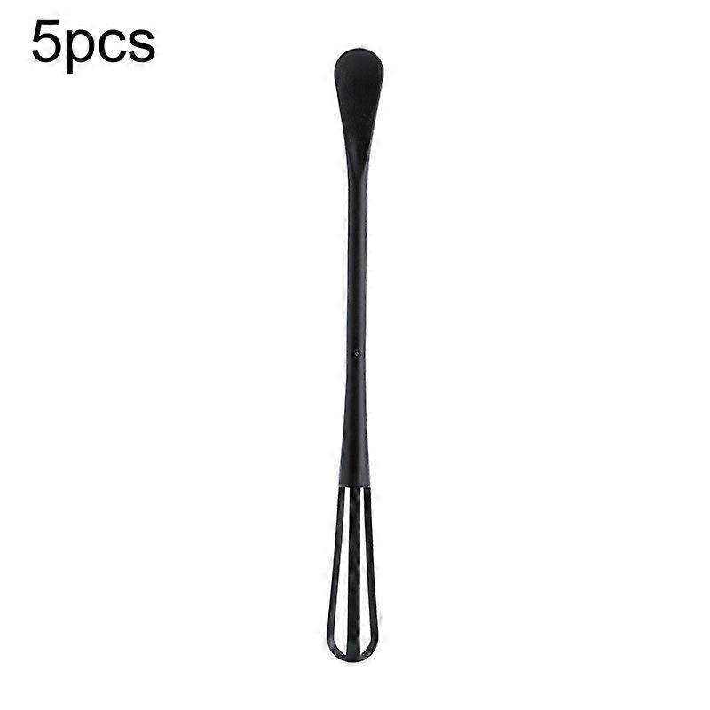 5pcs Household Mini Whisk With Small Spoon Kitchen Multifunctional Stirring Stick