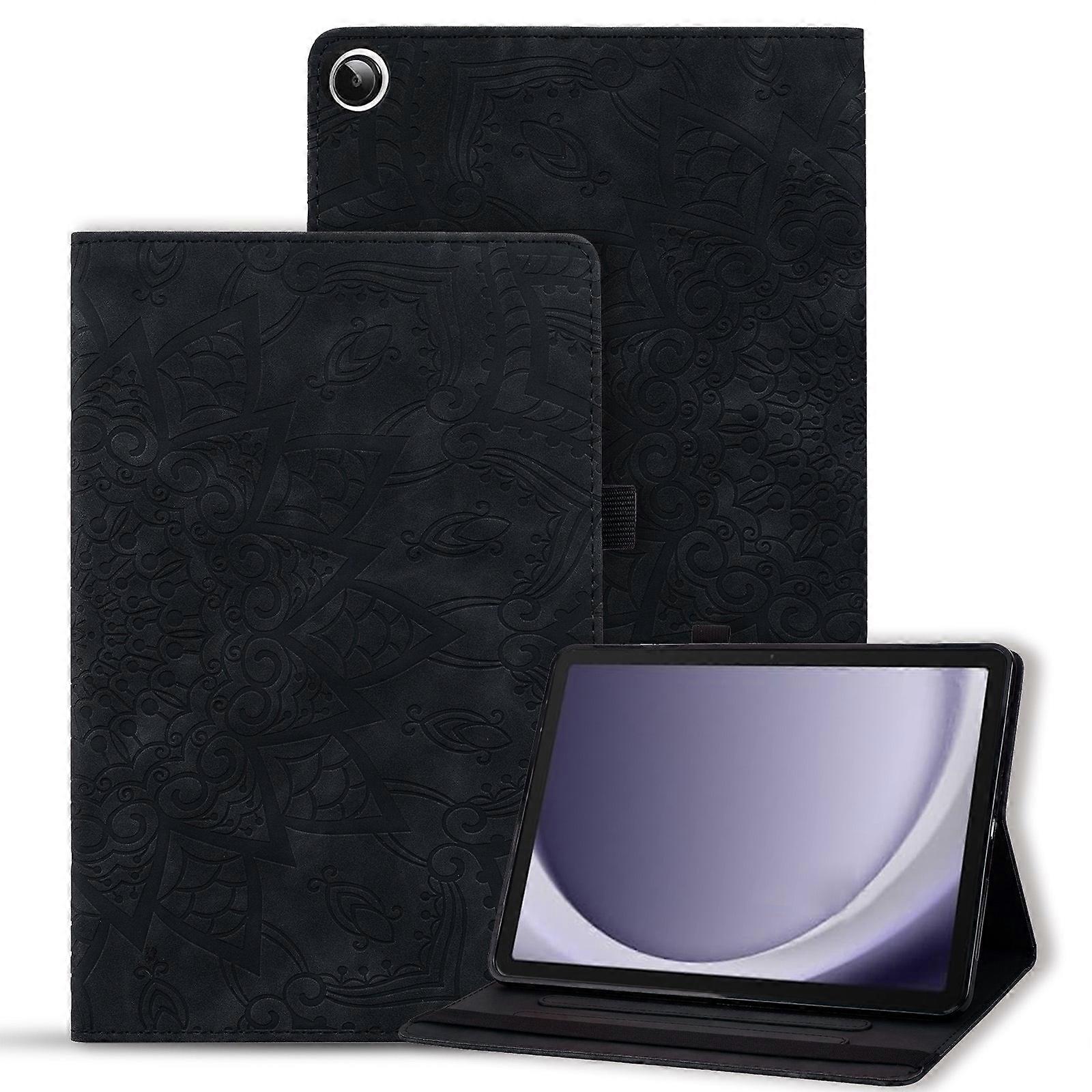 Calf Texture Embossed Leather Tablet Case