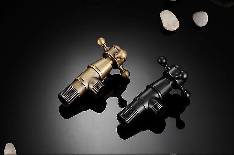 Faucet Interfaceblack Angle Valve1pcs