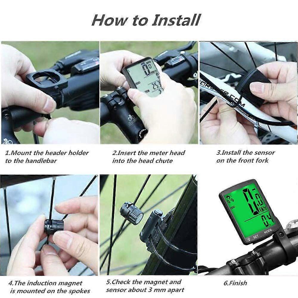 Bicycle Speedometer Odometer with  LCD Display