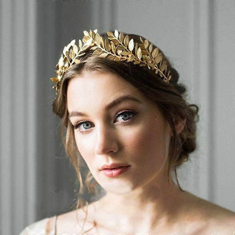 bridal headband leaf crown leaf tiara