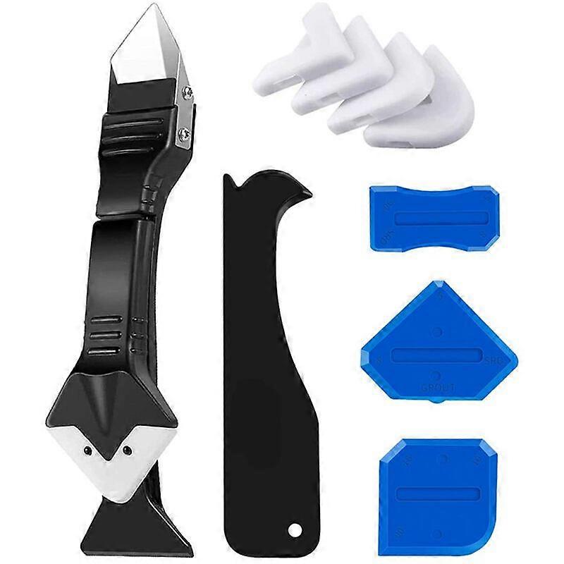 10pcs Glue Scraper Set Angle Scraper (Blue)