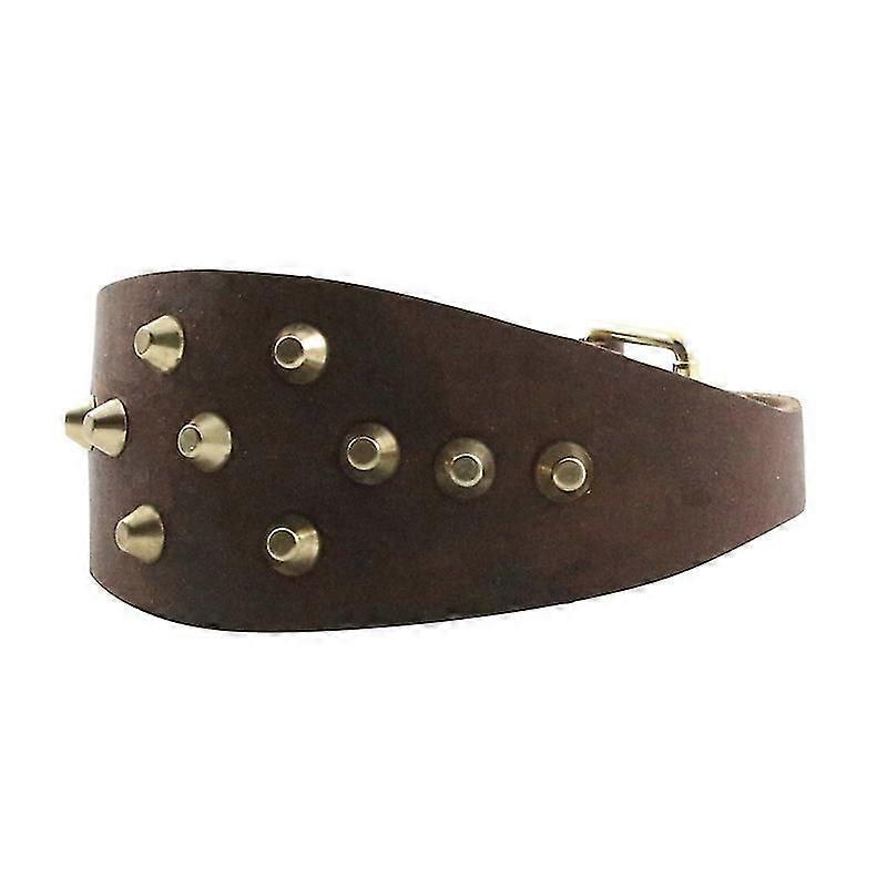 Cool Spiked Rivet Studded High Quality Cow Leathe Dog Pet Collars For Small Medium Dogs And Bit Hound Puppy