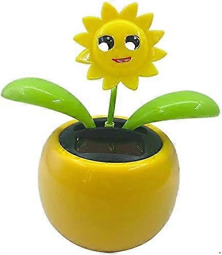 Animated Solar Bobblehead Dancing Flower Swaying Decor