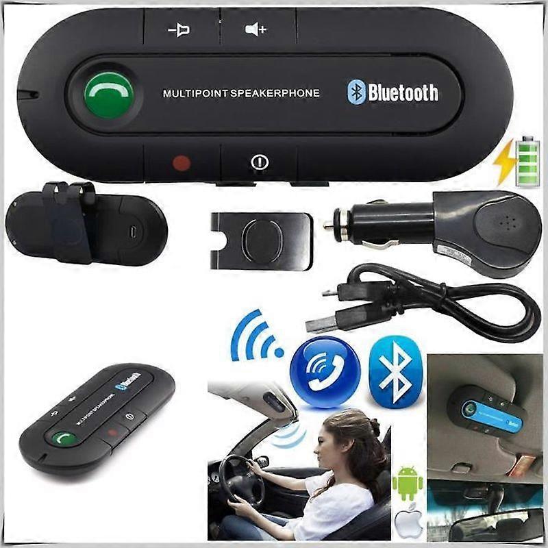 Bluetooth Multipoint Wireless Handsfree Car Kit Hands Free for iPhone Mobile