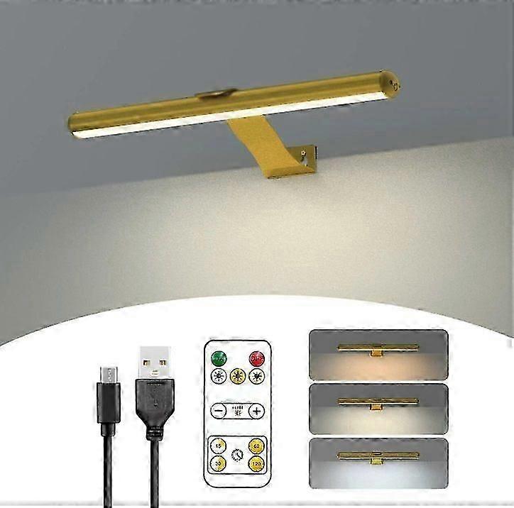 Wireless Picture Light Rechargeable with Remote, 300LM Art Battery Display Lamp , 3 Modes Magnetic Wall Light