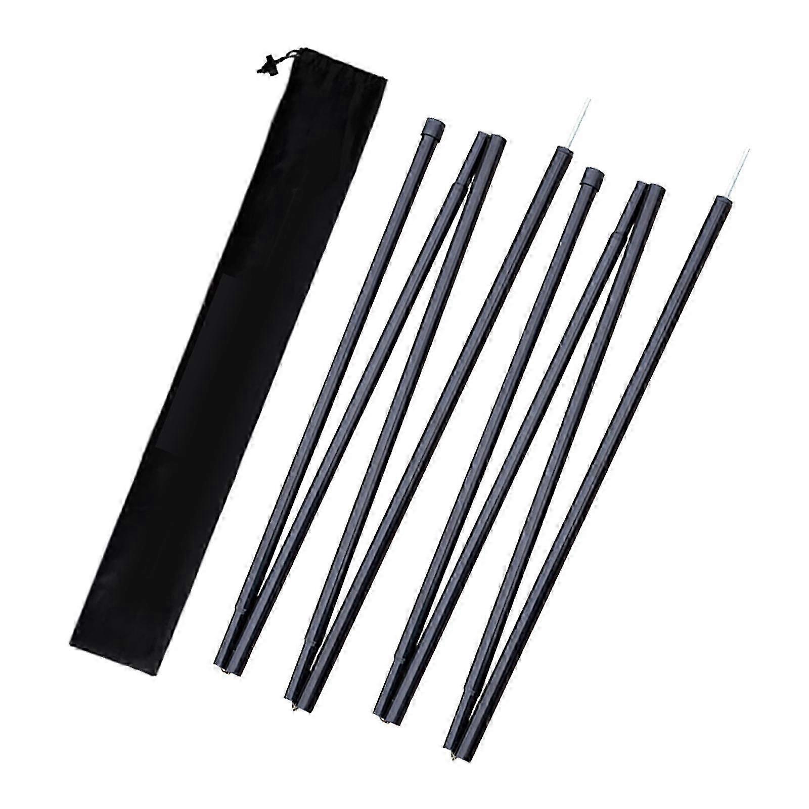 2x Universal Tarp Support Poles 190cm Camping Canopy Rod Built Sticks