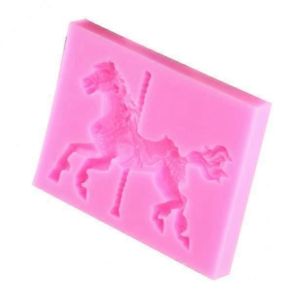 Whimsical Horse Carousel Silicone Cake Mold for Creative Baking